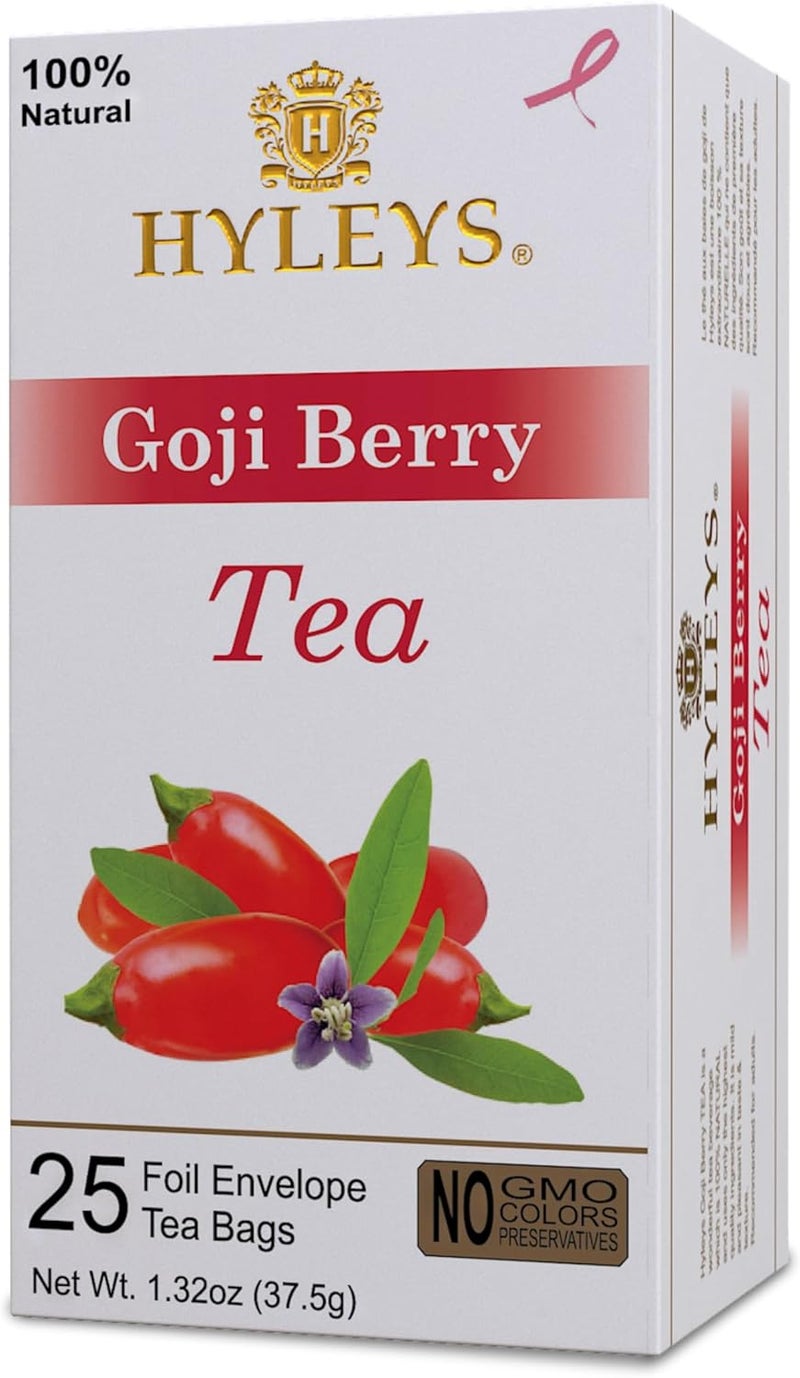 Hyleys Goji Berry Green Tea - 25 Tea Bags - Image 2